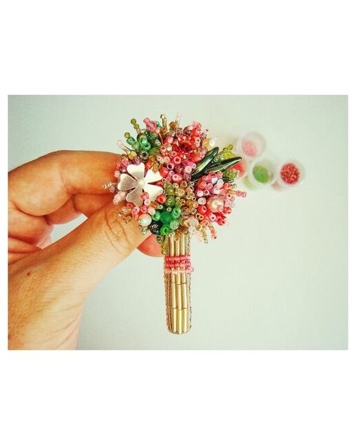 CuteBrooches Брошь Букет из бисера ручной работы брошь цветок аксессуары для бижутерия