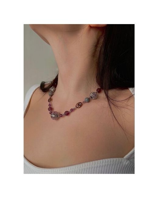 Muranovero Колье женскоеОжерелье на шеюшар Ювелирная бижутерия УкрашениеМурананское стекло