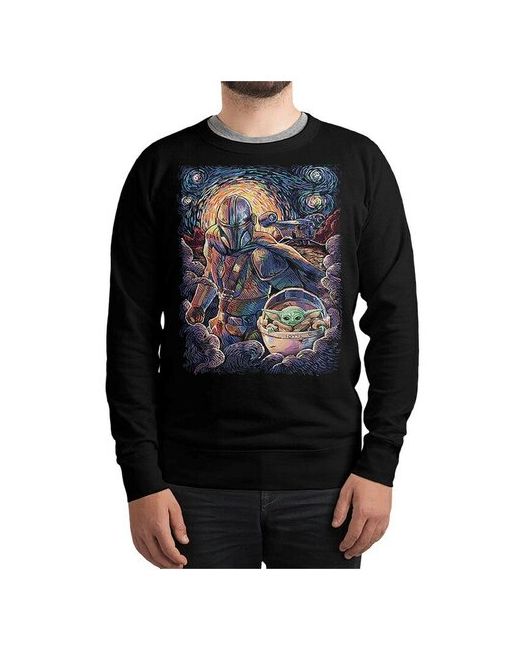 Dream Shirts Свитшот с принтом Мандалорец и Малыш Йода Грогу Толстовка Размер 52