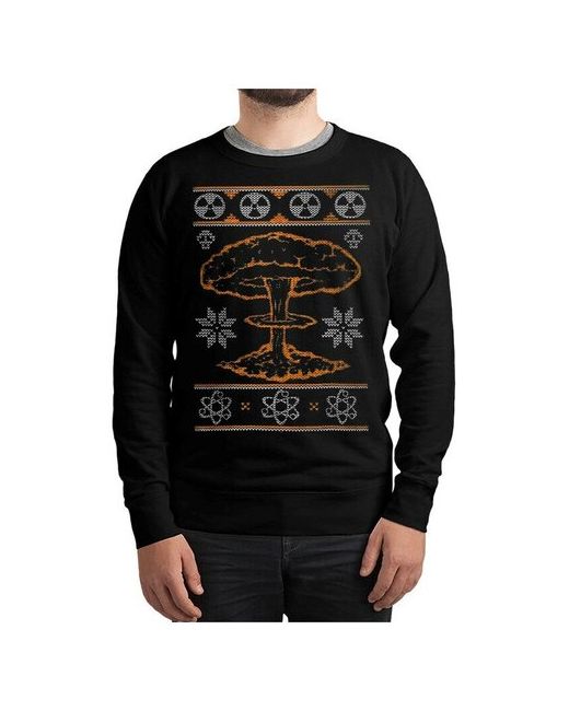 Dream Shirts Свитшот с новогодним узором Ядерная зима Толстовка Черная Размер 52