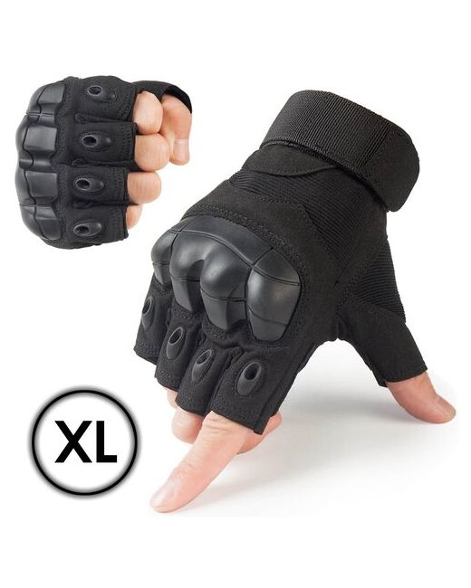 EcoTravel Перчатки тактические без пальцев велосипедные перчатки военные защитные/велоперчатки/мотоперчатки