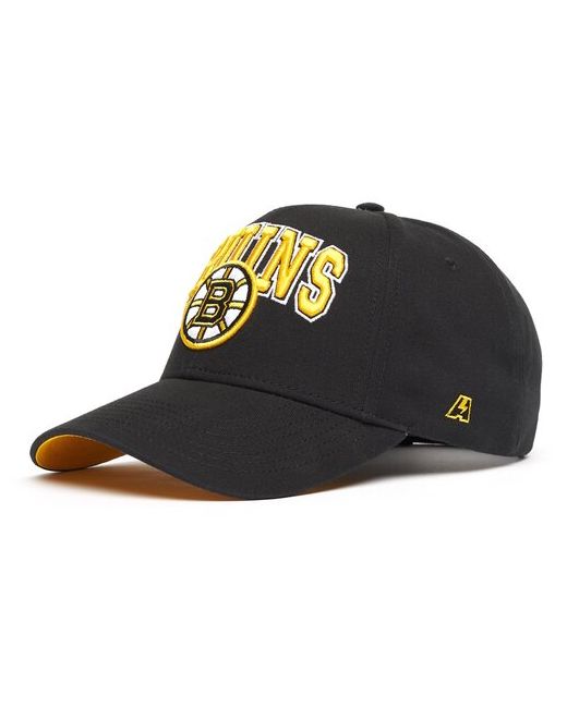 Atributika &amp; Club™ Бейсболка NHL Boston Bruins кепка НХЛ Бостон Брюинз из хлопка черная Атрибутика и Клуб