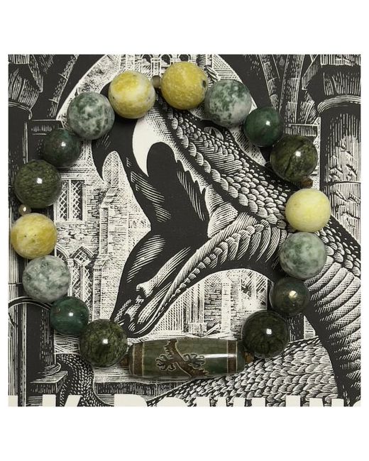 Magic Bracelets Премиум браслет ручной работы из натуральных камней Дракон 205 мм