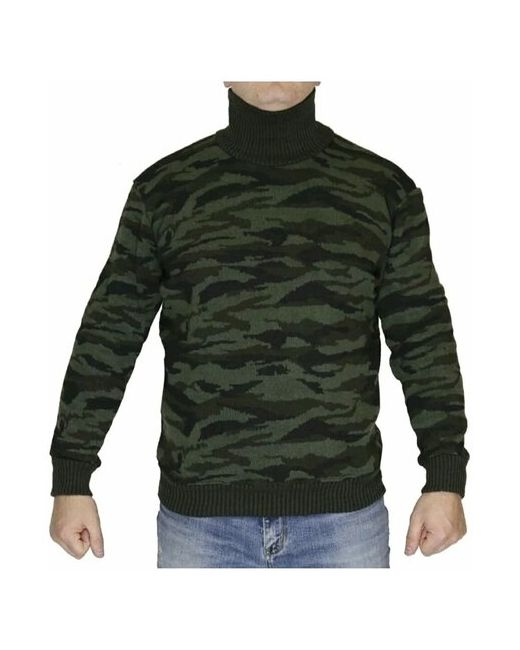 Chapken свитер армейский с высоким горлом камуфляж травяной темно-оливка размер 56