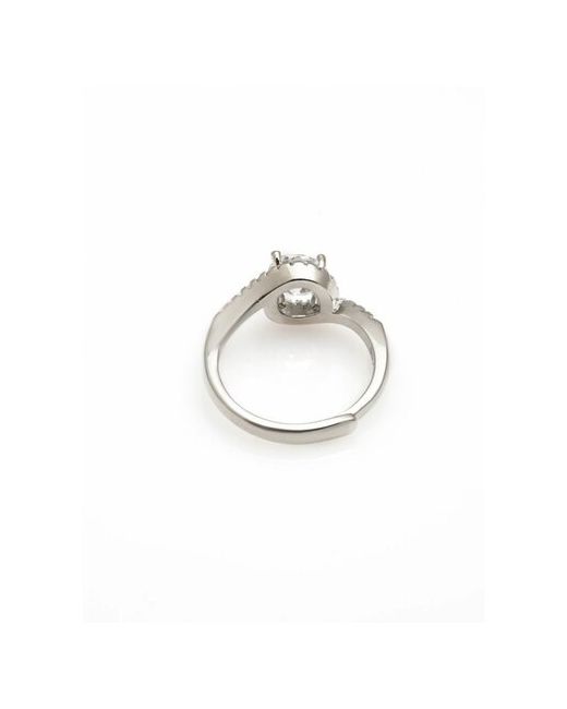 Shine & Beauty Ювелирная бижутерия безразмерное кольцо покрытое серебром с кристаллами Swarovski