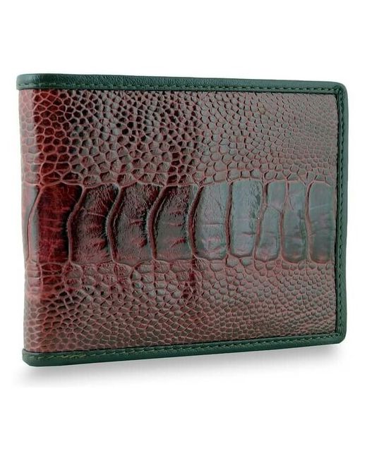 Exotic Leather Тонкий кошелек из натуральной кожи с лап страуса