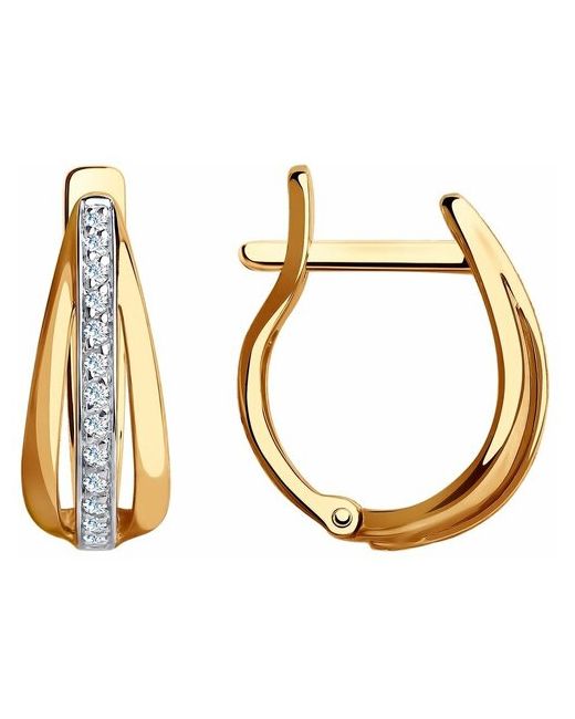Diamant Серьги из золота с фианитами 51-120-00390-1