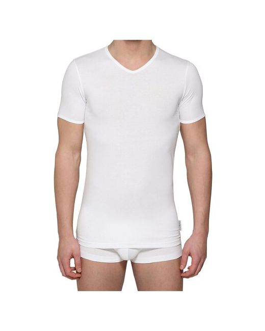 Bikkembergs Футболка Essential T-shirt V-Neck White Размер M