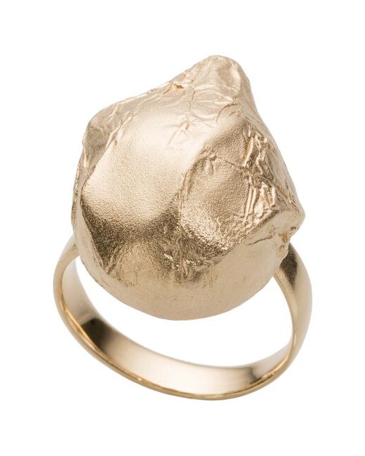 SI - Stile Italiano Кольцо Perla grande из серебра 925 с покрытием желтым золотом