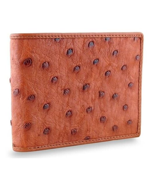 Exotic Leather Оригинальный кошелек из натуральной кожи страуса TAN