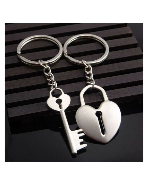 Adligo Парный брелок Сердце и ключ Брелок для влюбленных на ключи сумку рюкзак Набор брелков