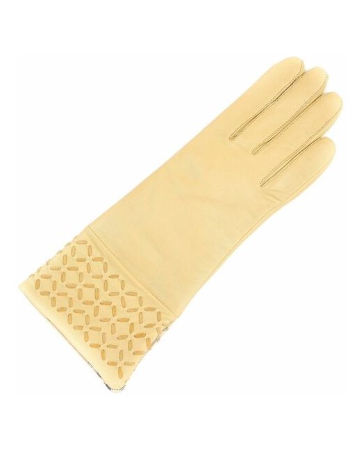 Finnemax перчатки из натурально кожи на трикотажной подкладке размер 7 песочные.