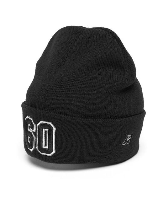 Atributika &amp; Club™ Шапка с номером 60 черная номерная шапка цифрами Шесть ноль отворотом атрибутика и клуб