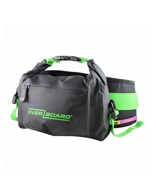 OverBoard Герметичная поясная сумка Black Green 2 литра