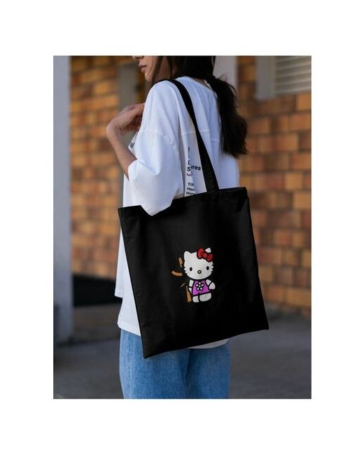 Print Must Go On сумка шоппер с принтом Hello Kitty