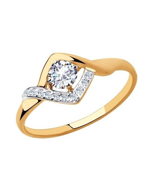 Diamant Кольцо из золота с фианитами 51-110-00366-1 17.5