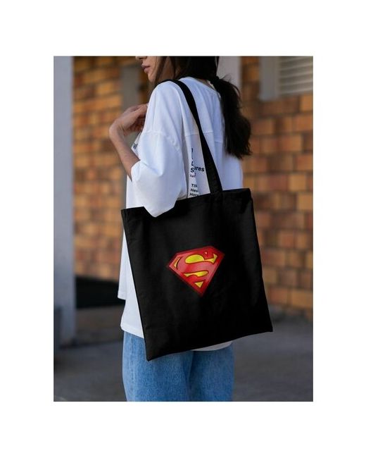 Print Must Go On сумка шоппер с принтом Supermen