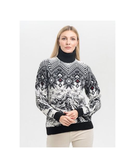 Pulltonic свитер с орнаментом и горным пейзажем