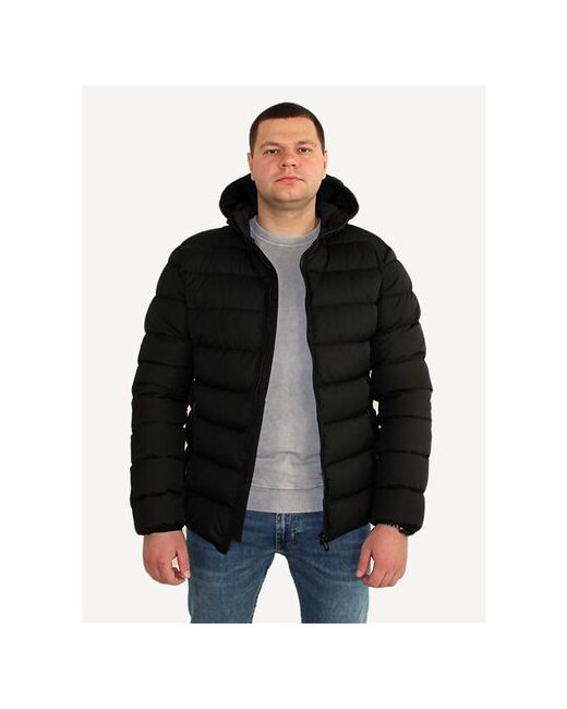 Zk Куртка спортивная зимняя с капюшоном размер 48 L на обхват груди 90-94 см
