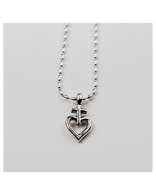 Cxc /ожерелье сердце/ожерелье с сердцем/колье серебро/колье сердце серебро/
