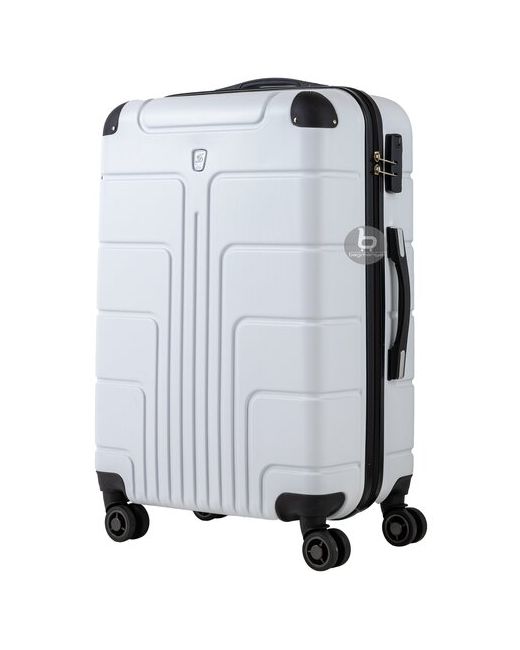 Bagmaniya Пластиковый чемодан на 4-х колесах Багаж Средний М 83Л Усиленный ABS-пластик