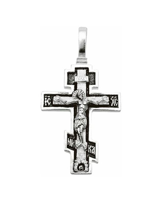Diamant-Оnline Подвеска-крест из черненого серебра Распятие Христово 3056