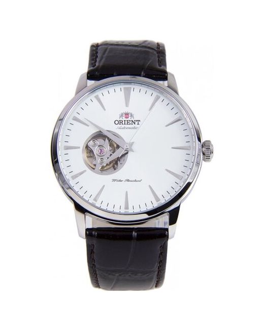 Orient SAG02005W механические наручные часы со штриховыми индексами и открытым балансом хода