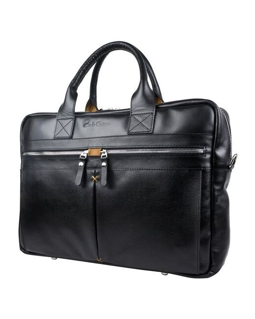 Carlo Gattini кожаная сумка для ноутбука Montebello black 1033-01