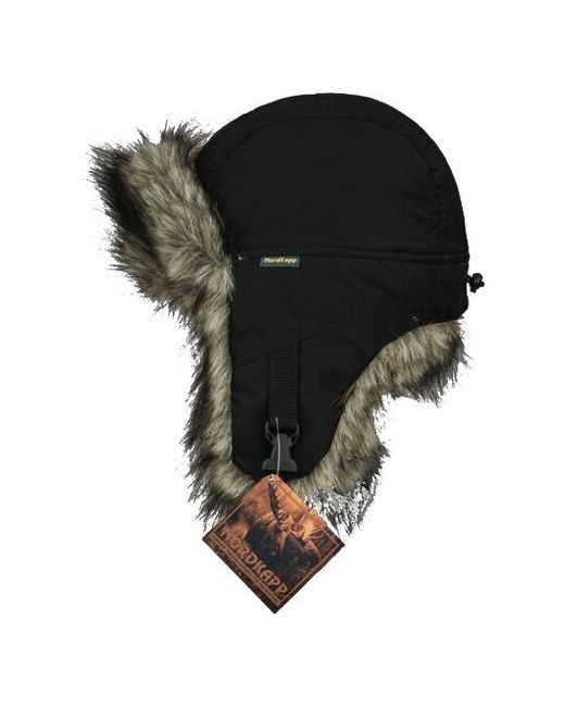 Nordkapp Мембранная шапка-ушанка с фольгированной подкладкой Malselv Canadian Wolf 534 волк