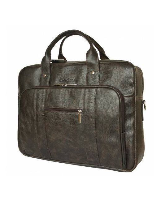 Carlo Gattini кожаная сумка для ноутбука Ruffo brown 1005-04