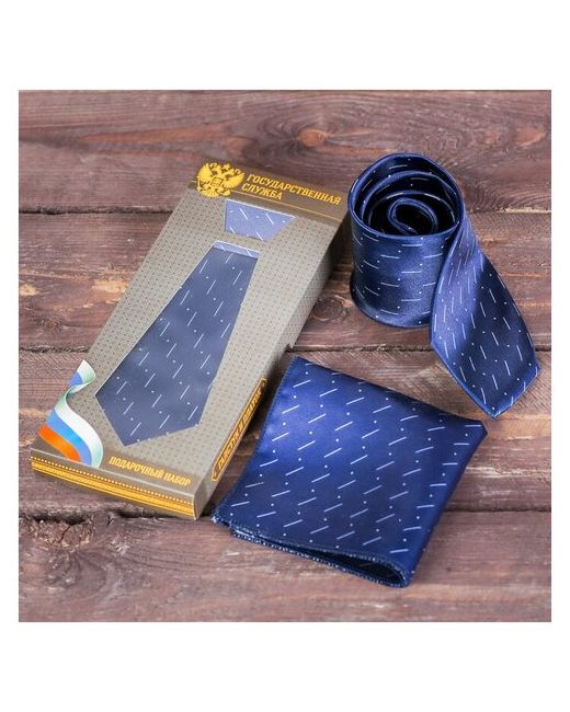RusExpress Подарочный набор галстук и платок Государственная служба