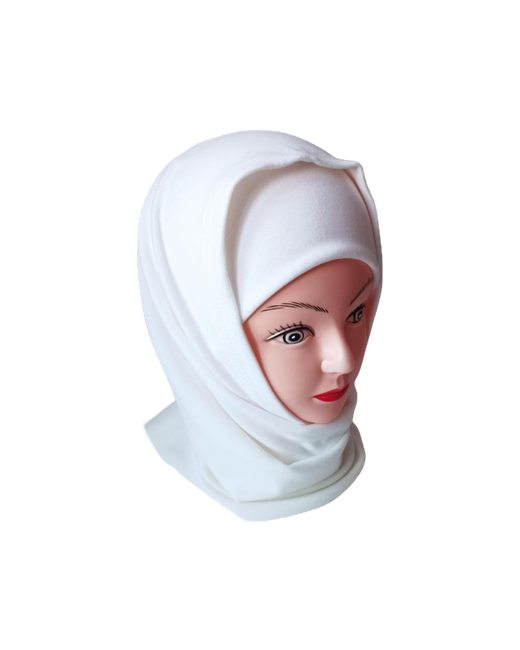 Без бренда Хиджаб комплект платок на кнопках и бони теплый кашемир флис