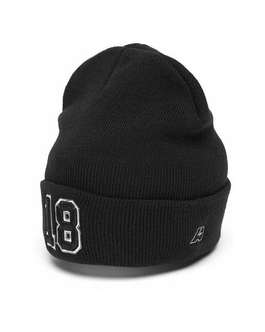 Atributika &amp; Club™ Шапка с номером 18 черная номерная шапка цифрами Один восемь отворотом атрибутика и клуб