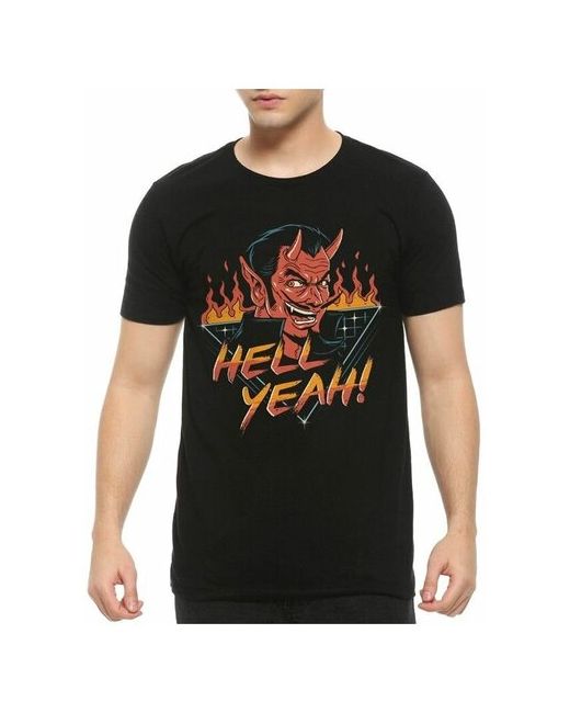 Design Heroes Футболка Hell Yeah Демон Черная XL