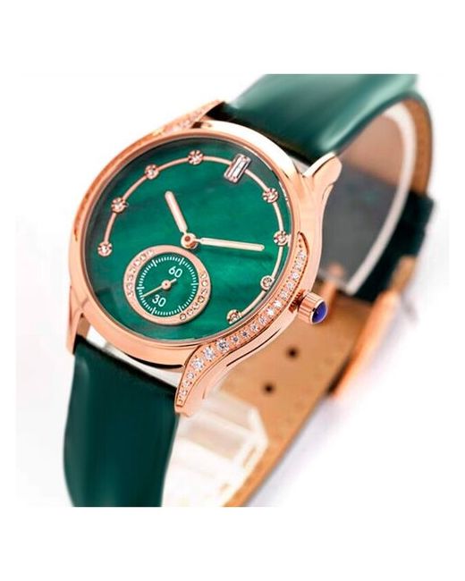 Insetto Часы наручные зеленые с зеленым ремешком кварцевые часы