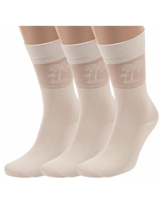 Хох Комплект из 3 пар мужских носков вискозы размер 25 38-40