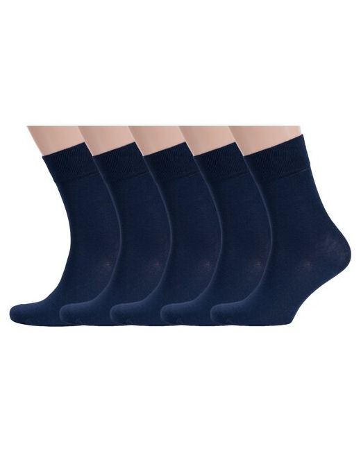 RuSocks Комплект из 5 пар мужских носков Орудьевский трикотаж темно размер 29 44-45