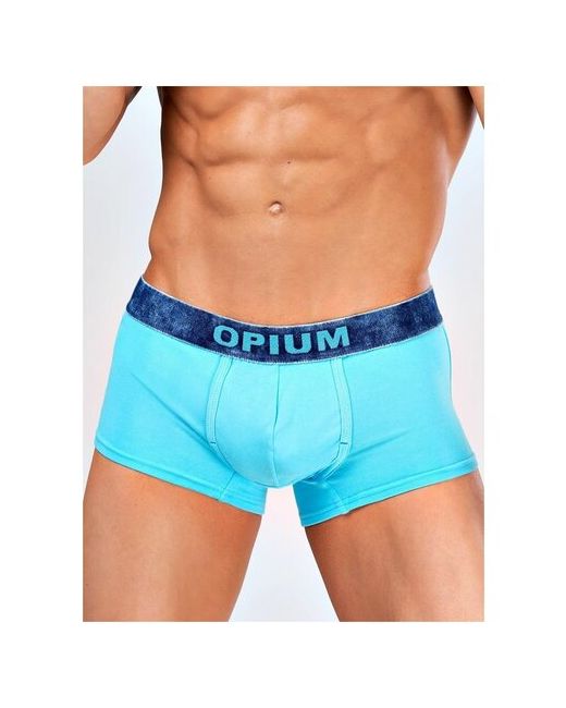 Opium трусы-боксеры с резинкой джинсового цвета трусы меланж