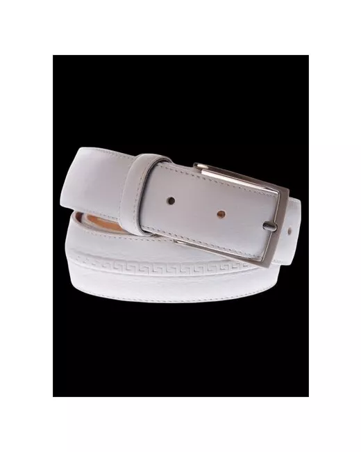 GP & Max Ремень кожаный универсальный классический белого цвета Италия
