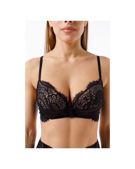 Coquette Revue бюстгальтер пуш-ап с гелем GLAMOUR 82110-18 80A black with nude