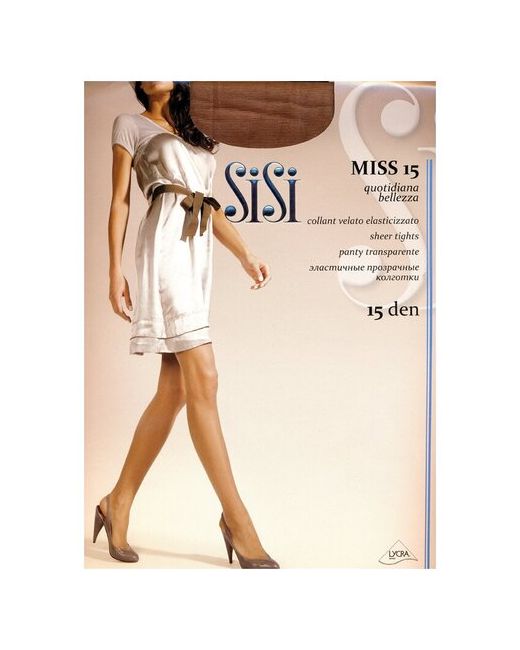 Sisi Колготки классические Miss 15 набор 3 шт. размер II grafit