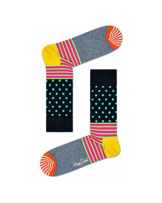 Happy Socks Носки унисекс Stripes And Dots Sock с точками и полосками разноцветный 25