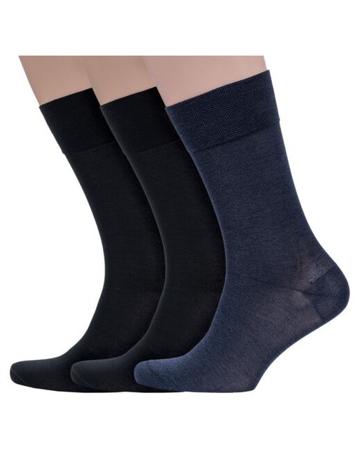 Sergio di Calze Комплект из 3 пар мужских носков PINGONS 100 мерсеризованного хлопка микс 4 размер 25