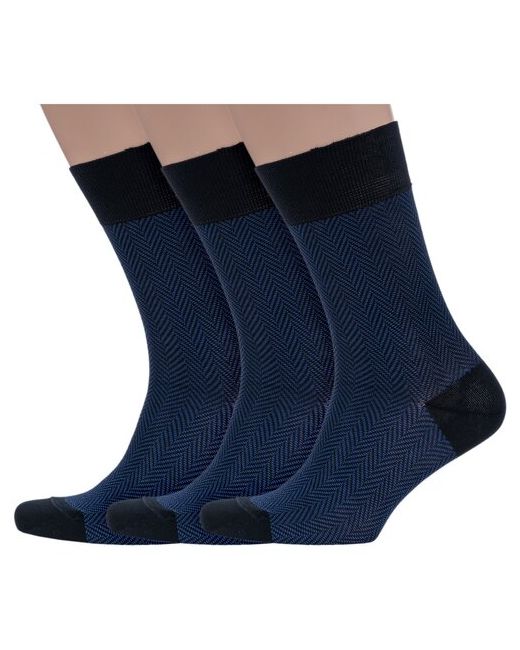 Sergio di Calze Комплект из 3 пар мужских носков PINGONS мерсеризованного хлопка размер 25