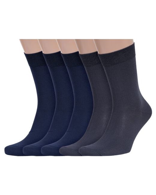 RuSocks Комплект из 5 пар мужских носков Орудьевский трикотаж модала микс 2 размер 25 38-40