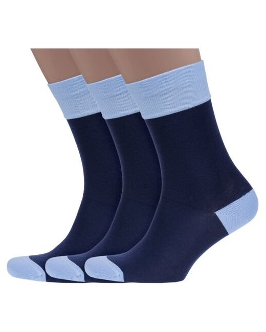 Lorenzline Комплект из 3 пар мужских носков темно размер 29