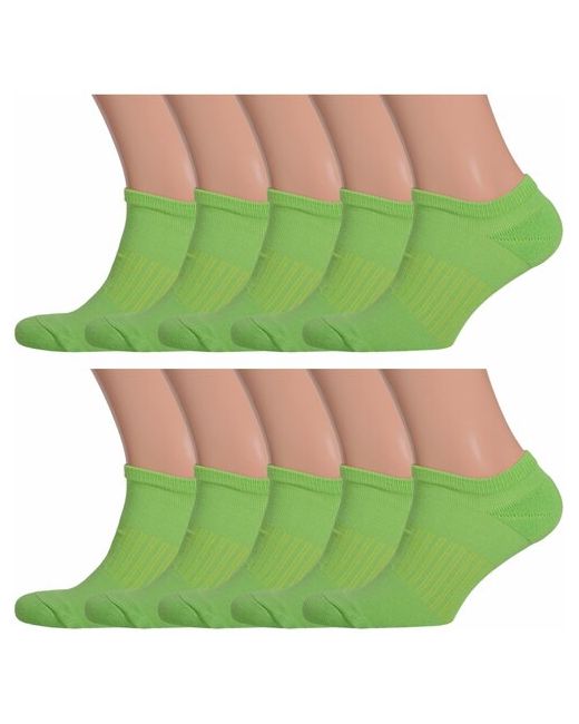 Palama Комплект из 10 пар мужских носков с махровым мыском и пяткой Comfort салатовые размер 29 44-45