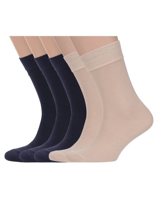 Lorenzline Комплект из 5 пар мужских носков микс 4 размер 25 39-40