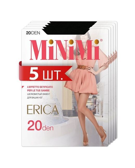 Minimi Колготки Mini ERICA 20 Nero 2 спайка 5 шт.