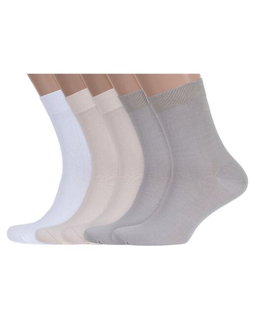 RuSocks Комплект из 5 пар мужских носков Орудьевский трикотаж микс 4 размер 27 41-43